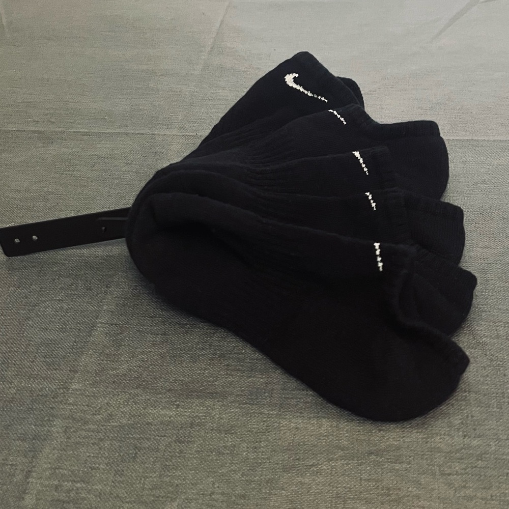 Black Nike Ankle Socks (Set of 3)